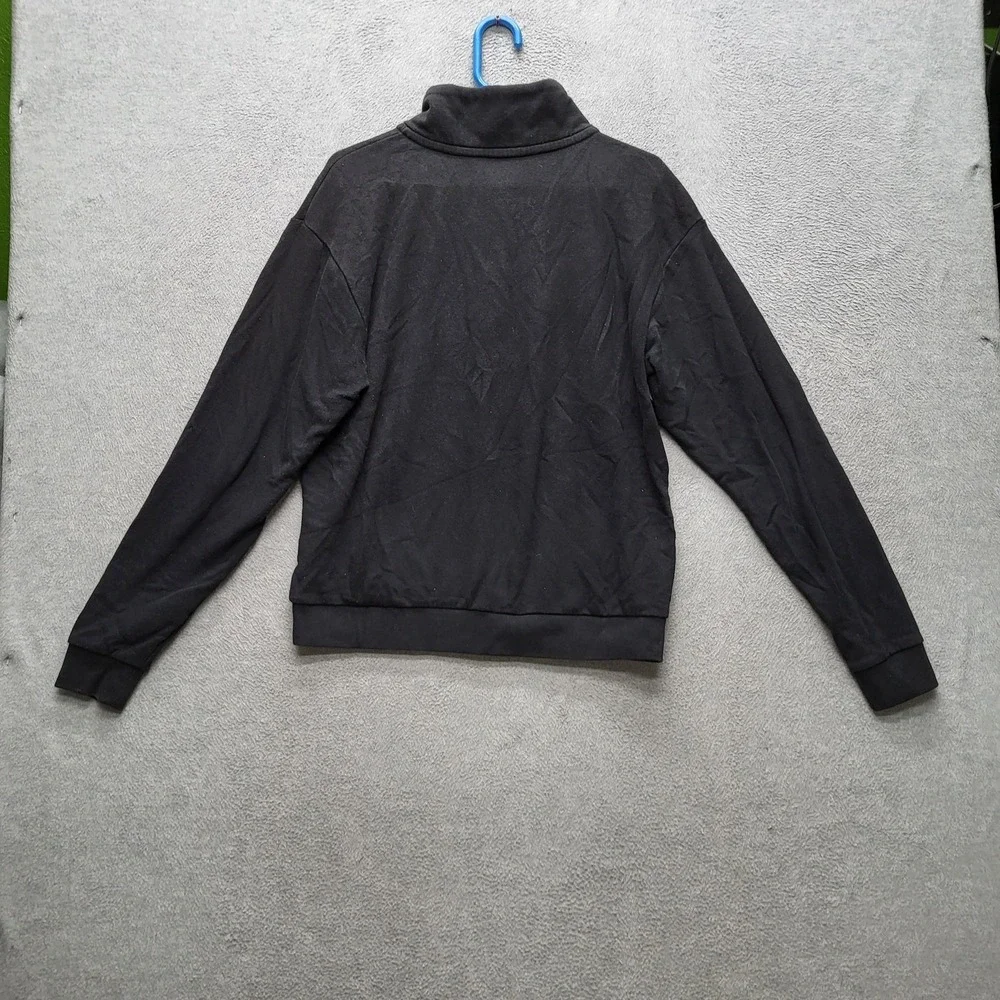 Victoria's Secret PINK Women‎ Sweatshirt M Black Colorblock Logo
